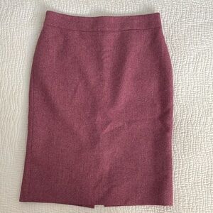 J Crew No. 2 pencil skirt pink tweed